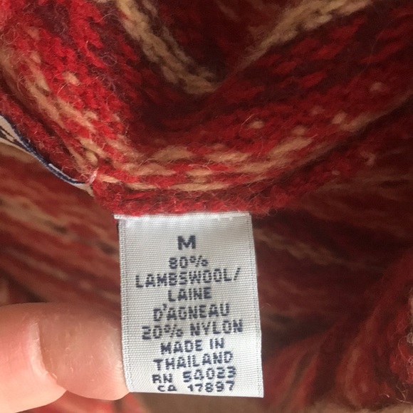 VINTAGE Lambswool Fair Isle Zip Up Sweater - Picture 2 of 7